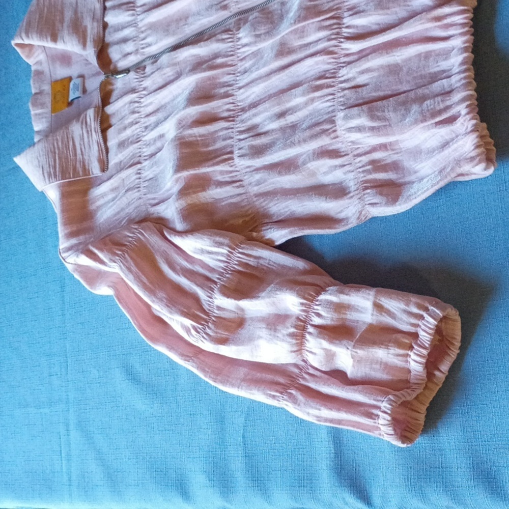 Ruby Rd. Light Pink Zip-Front Jacket - image 7